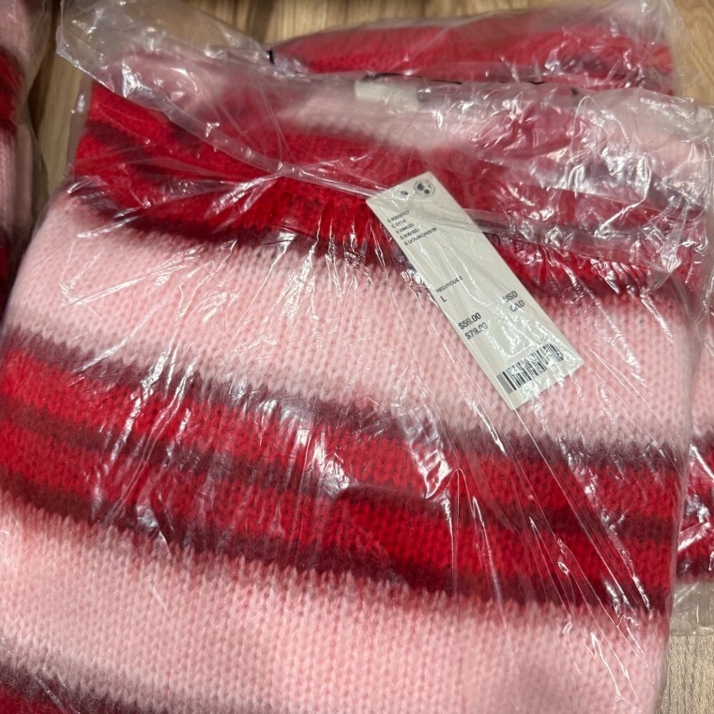 Urbanoutfitters | BDG Stripe Brushed Knit Jumper | NWT size L - Picture 7 of 7